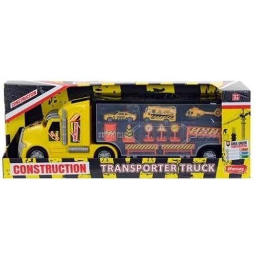 EREN TOYS HEROES ÇANTALI İNŞAAT TAŞIYICI TIR SETİ