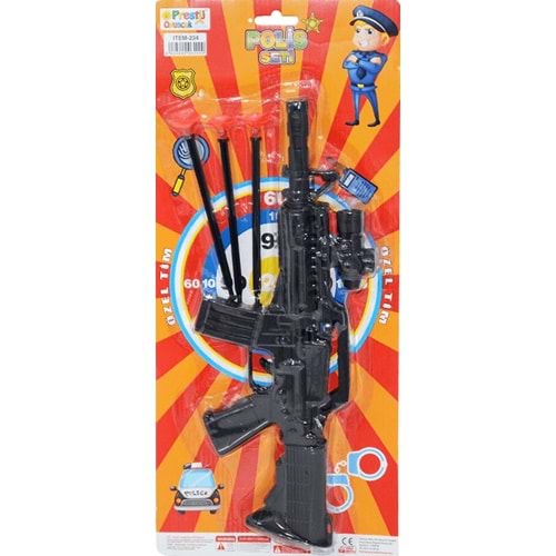PRESTİJ TOYS KARTELALI OKLU POLİS SETİ