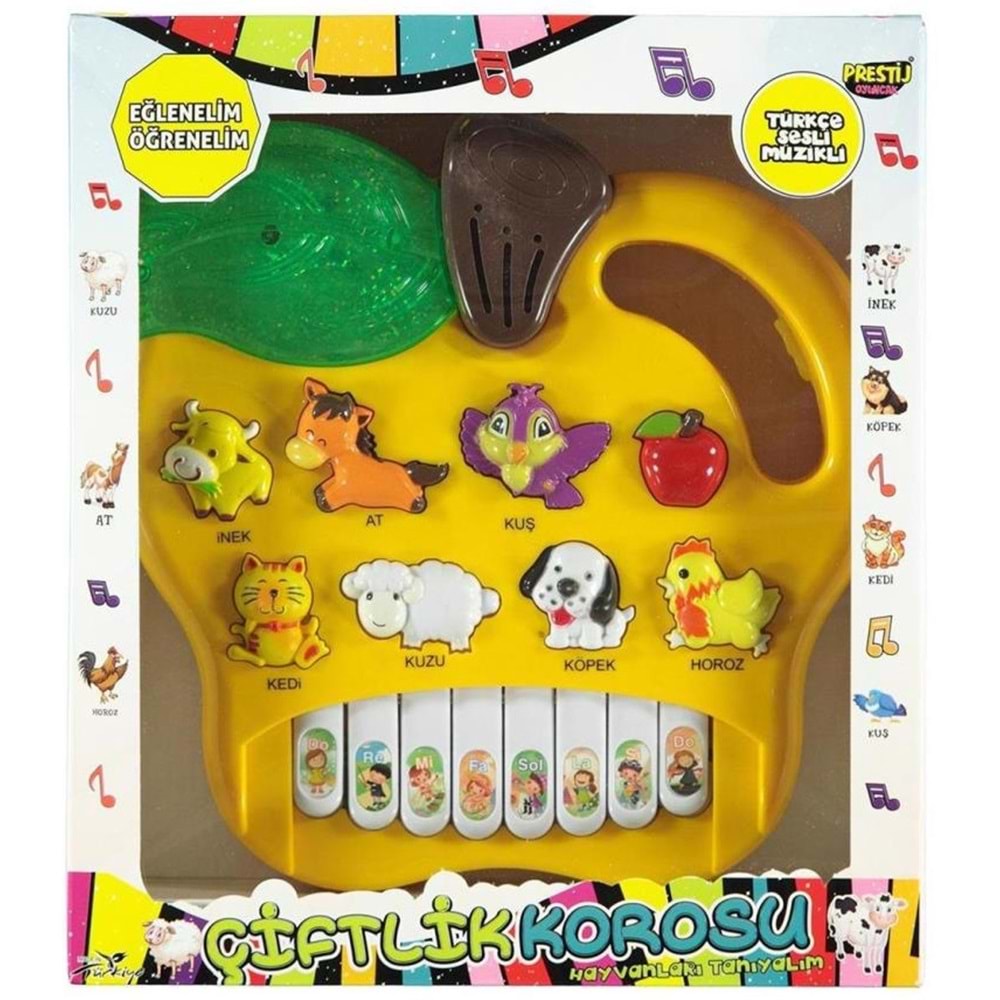 PRESTİJ TOYS KUTULU HAYVANLI PİLLİ ELMALI