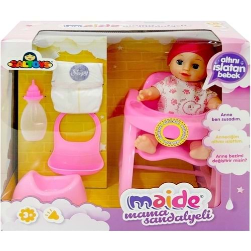 GLOBAL TOYS MAİDE MAMA SANDALYELİ BEBEK