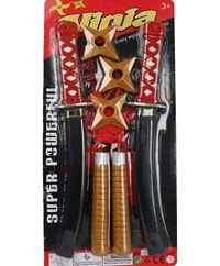 BİRLİK ÇİFT KILIÇ MINCIKALI NİNJA SETİ