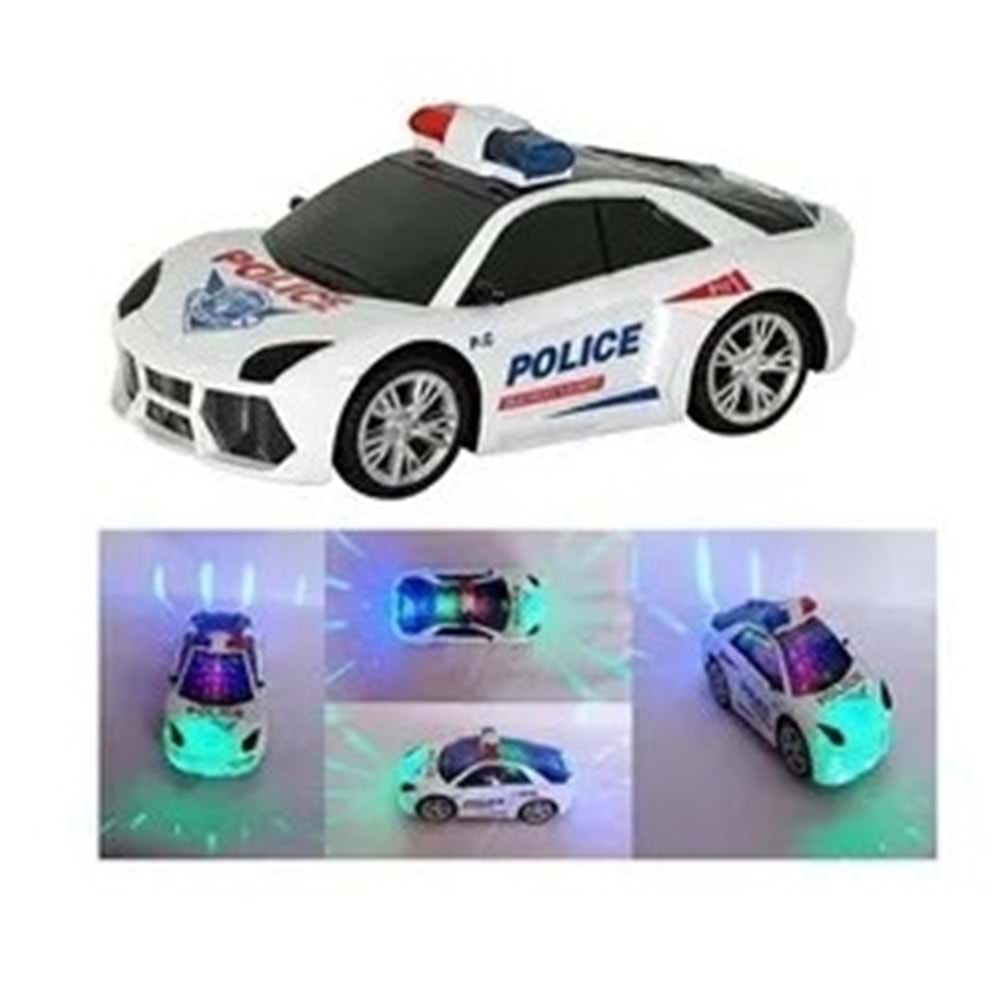 CAN-ALİ TOYS PİLLİ CARP DÖN POLİS ARABA