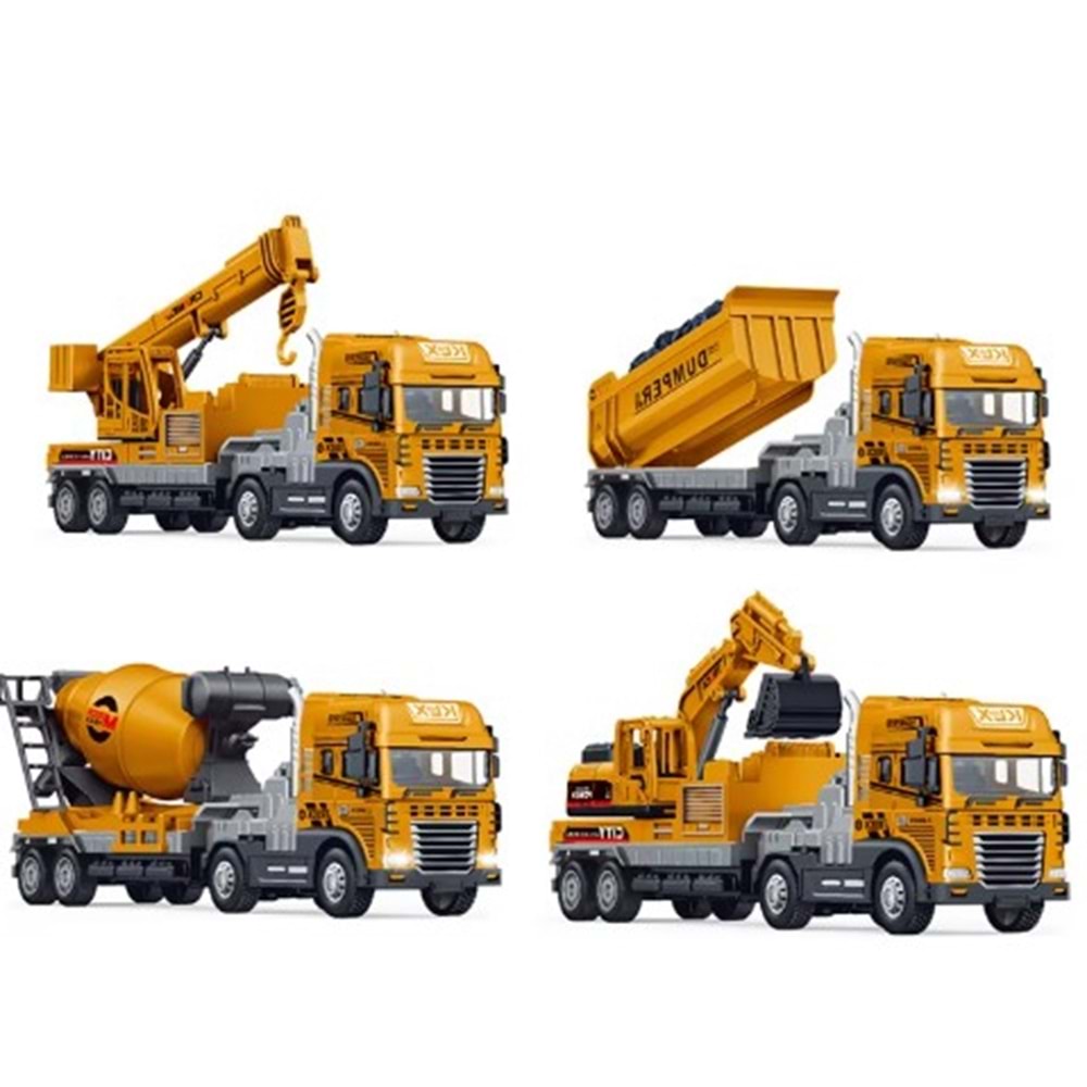 CAN-ALİ TOYS METAL SÜRTMELİ IŞIKLI SESLI TIR