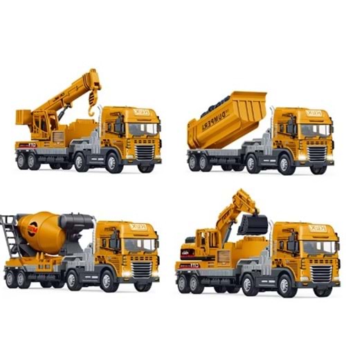 CAN-ALİ TOYS METAL SÜRTMELİ IŞIKLI SESLI TIR