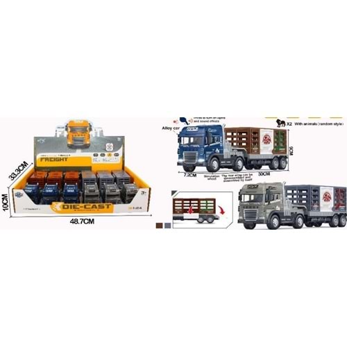 CAN-ALİ TOYS METAL SÜRTMELİ ISIKLI SESLI TIR