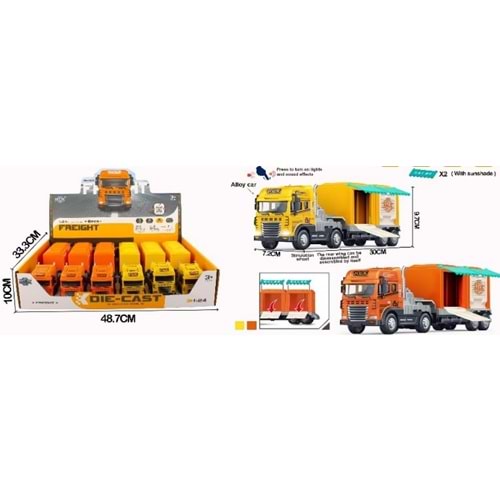 CAN-ALİ TOYS METAL SÜRTMELI ISIKLI SESLI TIR