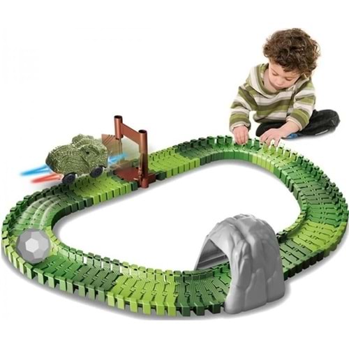 KAYYUM TOYS DİNO TRACKS YOL SETİ 96 PARÇA