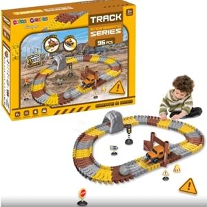 KAYYUM TOYS İNŞAAT TRACKS YOL SETİ 96 PARÇA