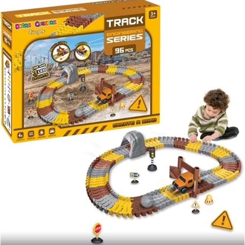 KAYYUM TOYS İNŞAAT TRACKS YOL SETİ 96 PARÇA