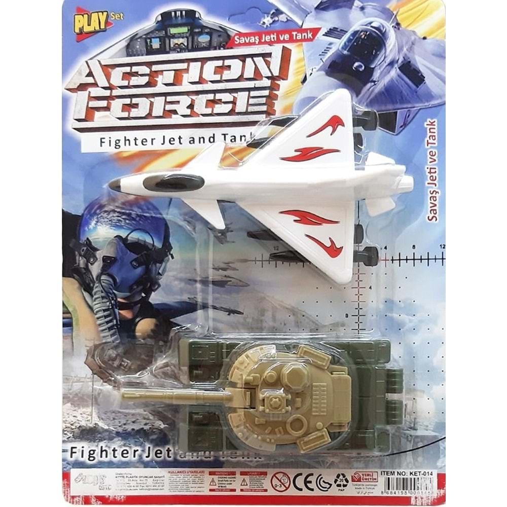 KETTE TOYS KARTELADA 2 Lİ UÇAK TANK