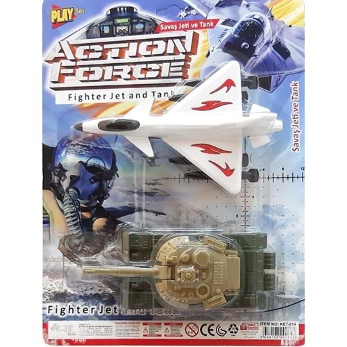 KETTE TOYS KARTELADA 2 Lİ UÇAK TANK