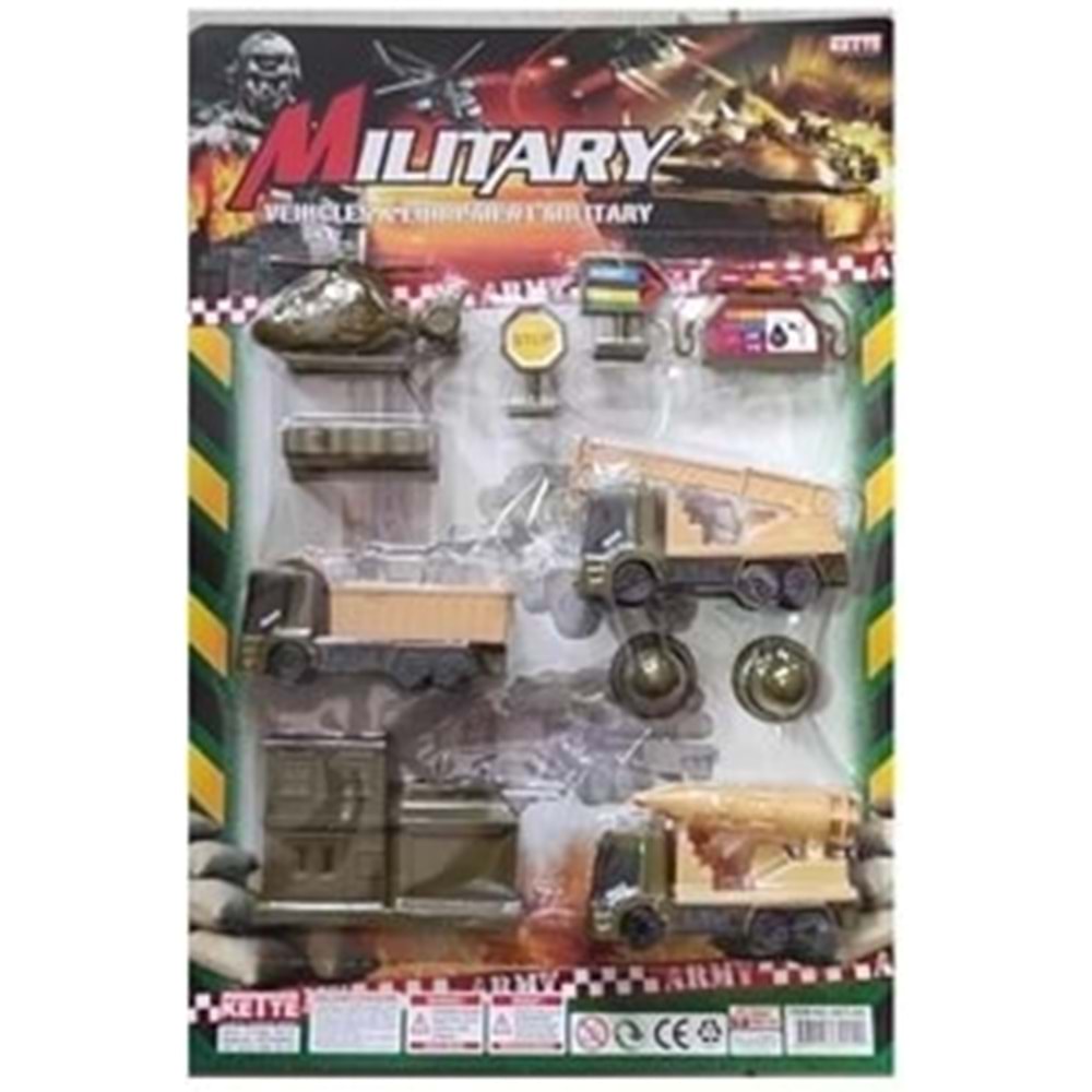 KETTE TOYS KARTELADA BÜYÜK ASKERİ SET