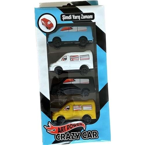 KEMBAY TOYS CRAZY CAR 4 LÜ MİNİBÜS