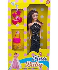 KEMBAY TOYS TİNA KÜPELİ ÇANTALI BEBEK