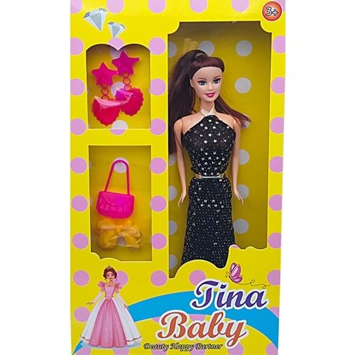 KEMBAY TOYS TİNA KÜPELİ ÇANTALI BEBEK