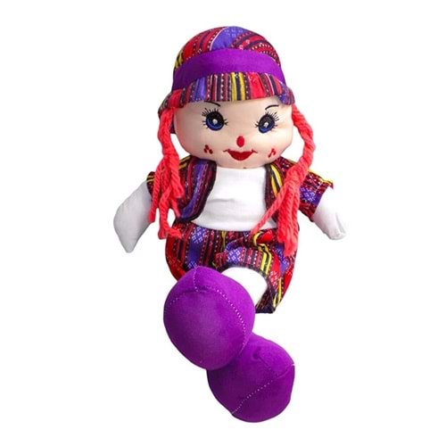 SEVECEN 40 CM MÜZİKLİ YÖRESEL KIYAFETLİ BEZ BEBEK