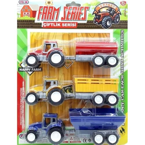 NİZAM TOYS 3 LÜ TRAKTÖR SETİ