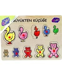 ONYIL TOYS AHŞAP TUTMALI BÜYÜKTEN KÜÇÜĞE