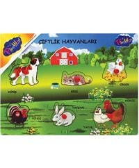 ONYIL TOYS AHŞAP TUTMALI ÇİFTLİK HAYVANLARI