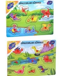 ONYIL TOYS AHŞAP TUTMALI DİNOZORLAR DÜNYASI