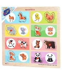 ONYIL TOYS AHŞAP TUTMALI EŞLEŞTİRME HANGİ HAYVAN NE YER