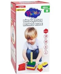 ONYIL TOYS AHŞAP DİKDÖRTGEN RENKLİ KULE
