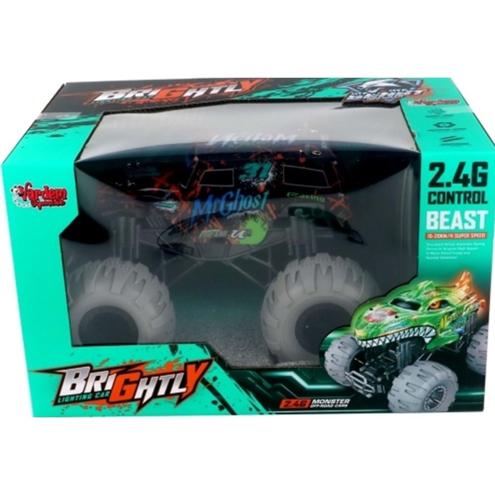 VARDEM UZK. KUM. F/F SARJLI 2.4G ISIKLI OFF-ROAD CANAVAR ARABA