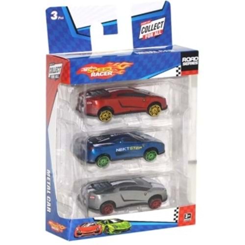 TOYSAN 3 LÜ SPEED RACER METAL ARABA